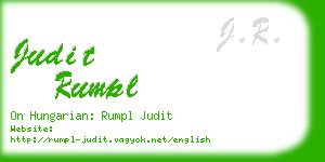 judit rumpl business card